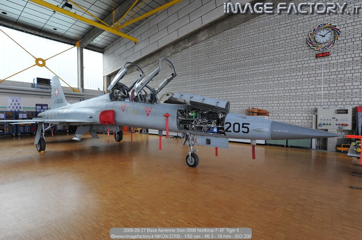 2008-09-27 Base Aerienne Sion 0098 Northrop F-5F Tiger II